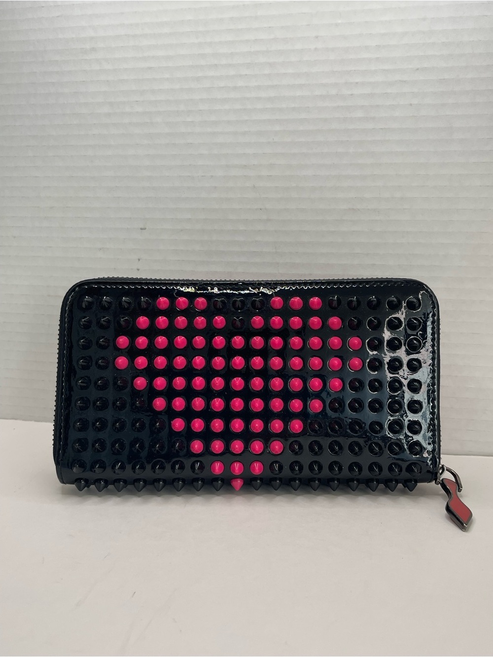 Christian Louboutin Patent Panettone zip-around wallet